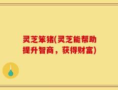 灵芝笨猪(灵芝能帮助提升智商，获得财富)