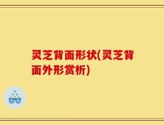 灵芝背面形状(灵芝背面外形赏析)