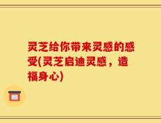 灵芝给你带来灵感的感受(灵芝启迪灵感，造福身心)