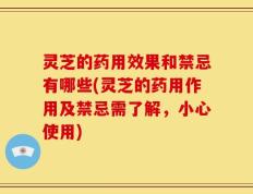 灵芝的药用效果和禁忌有哪些(灵芝的药用作用及禁忌需了解，小心使用)