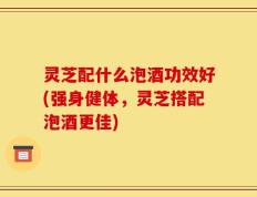 灵芝配什么泡酒功效好(强身健体，灵芝搭配泡酒更佳)