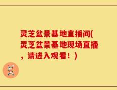 灵芝盆景基地直播间(灵芝盆景基地现场直播，请进入观看！)