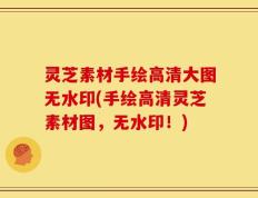灵芝素材手绘高清大图无水印(手绘高清灵芝素材图，无水印！)
