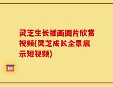 灵芝生长插画图片欣赏视频(灵芝成长全景展示短视频)