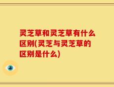 灵芝草和灵芝草有什么区别(灵芝与灵芝草的区别是什么)