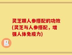 灵芝跟人参搭配的功效(灵芝与人参搭配，增强人体免疫力)