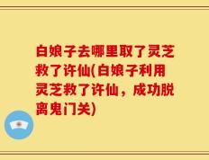 白娘子去哪里取了灵芝救了许仙(白娘子利用灵芝救了许仙，成功脱离鬼门关)