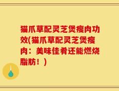 猫爪草配灵芝煲瘦肉功效(猫爪草配灵芝煲瘦肉：美味佳肴还能燃烧脂肪！)