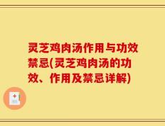 灵芝鸡肉汤作用与功效禁忌(灵芝鸡肉汤的功效、作用及禁忌详解)