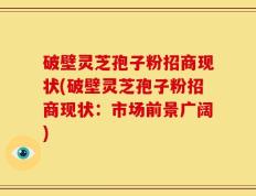 破壁灵芝孢子粉招商现状(破壁灵芝孢子粉招商现状：市场前景广阔)
