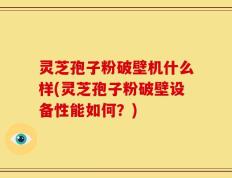 灵芝孢子粉破壁机什么样(灵芝孢子粉破壁设备性能如何？)