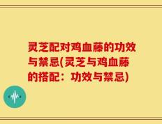 灵芝配对鸡血藤的功效与禁忌(灵芝与鸡血藤的搭配：功效与禁忌)