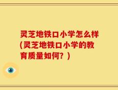 灵芝地铁口小学怎么样(灵芝地铁口小学的教育质量如何？)