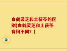 白鹤灵芝和土茯苓的区别(白鹤灵芝和土茯苓有何不同？)