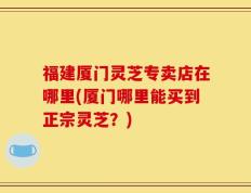 福建厦门灵芝专卖店在哪里(厦门哪里能买到正宗灵芝？)