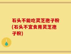石头不能吃灵芝孢子粉(石头不宜食用灵芝孢子粉)