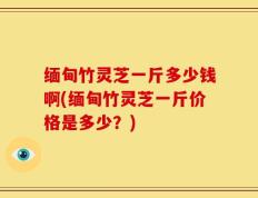 缅甸竹灵芝一斤多少钱啊(缅甸竹灵芝一斤价格是多少？)