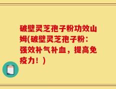 破壁灵芝孢子粉功效山姆(破壁灵芝孢子粉：强效补气补血，提高免疫力！)