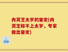 肉灵芝太岁的鉴定(肉灵芝称不上太岁，专家做出鉴定)