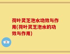 荷叶灵芝泡水功效与作用(荷叶灵芝泡水的功效与作用)