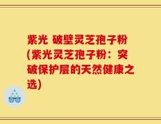 紫光 破壁灵芝孢子粉(紫光灵芝孢子粉：突破保护层的天然健康之选)
