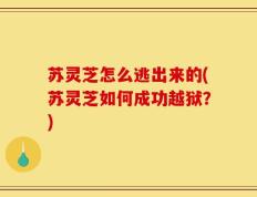 苏灵芝怎么逃出来的(苏灵芝如何成功越狱？)