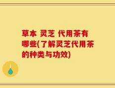 草本 灵芝 代用茶有哪些(了解灵芝代用茶的种类与功效)