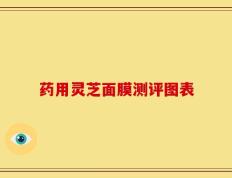 药用灵芝面膜测评图表