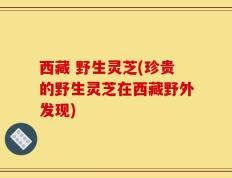西藏 野生灵芝(珍贵的野生灵芝在西藏野外发现)