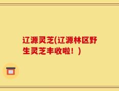 辽源灵芝(辽源林区野生灵芝丰收啦！)