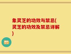 象灵芝的功效与禁忌(灵芝的功效及禁忌详解)