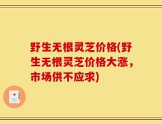 野生无根灵芝价格(野生无根灵芝价格大涨，市场供不应求)