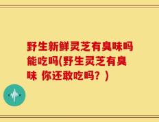 野生新鲜灵芝有臭味吗能吃吗(野生灵芝有臭味 你还敢吃吗？)