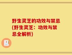 野生灵芝的功效与禁忌(野生灵芝：功效与禁忌全解析)