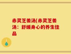 赤灵芝姜汤(赤灵芝姜汤：舒缓身心的养生佳品