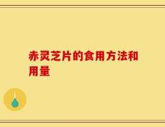 赤灵芝片的食用方法和用量