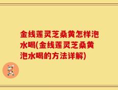 金线莲灵芝桑黄怎样泡水喝(金线莲灵芝桑黄泡水喝的方法详解)