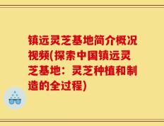 镇远灵芝基地简介概况视频(探索中国镇远灵芝基地：灵芝种植和制造的全过程)