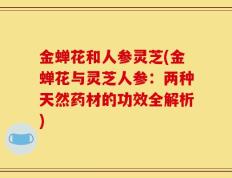 金蝉花和人参灵芝(金蝉花与灵芝人参：两种天然药材的功效全解析)