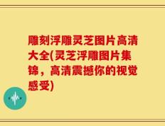 雕刻浮雕灵芝图片高清大全(灵芝浮雕图片集锦，高清震撼你的视觉感受)
