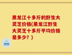 黑龙江十多斤的野生大灵芝价格(黑龙江野生大灵芝十多斤平均价格是多少？)