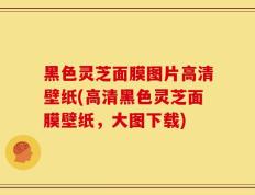黑色灵芝面膜图片高清壁纸(高清黑色灵芝面膜壁纸，大图下载)