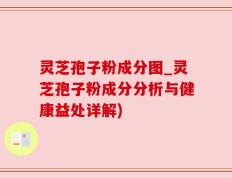 灵芝孢子粉成分图_灵芝孢子粉成分分析与健康益处详解)