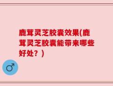 鹿茸灵芝胶囊效果(鹿茸灵芝胶囊能带来哪些好处？)