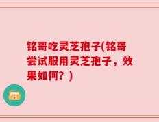 铭哥吃灵芝孢子(铭哥尝试服用灵芝孢子，效果如何？)