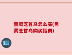 黑灵芝首乌怎么买(黑灵芝首乌购买指南)