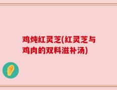 鸡炖红灵芝(红灵芝与鸡肉的双料滋补汤)
