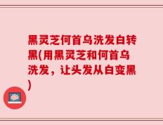 黑灵芝何首乌洗发白转黑(用黑灵芝和何首乌洗发，让头发从白变黑)