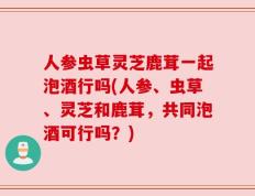 人参虫草灵芝鹿茸一起泡酒行吗(人参、虫草、灵芝和鹿茸，共同泡酒可行吗？)