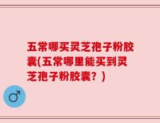 五常哪买灵芝孢子粉胶囊(五常哪里能买到灵芝孢子粉胶囊？)